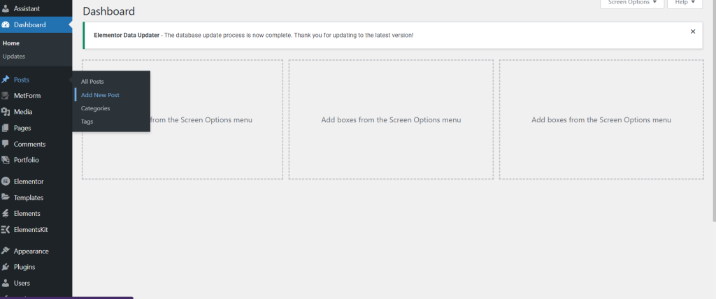 cara menambahkan postingan pada wordpress
